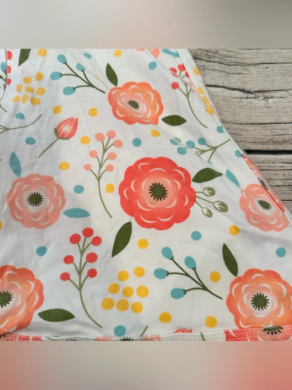 Sleeping Baby Floral Zipadeezip Lightweight Sleepsack Size Small (4-8 months)